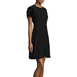 Kate Spade New York Black Sequined Fringe Dress